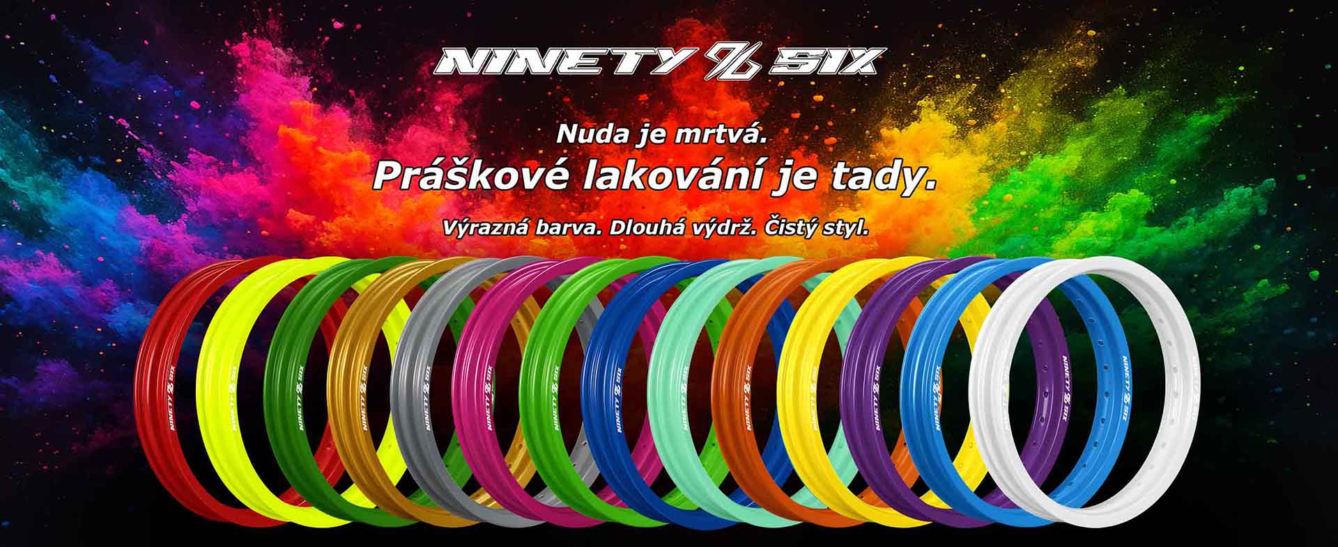 Prášková lakovna ráfků – barvy dle výběru | 96 Power Parts