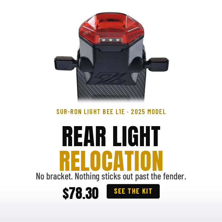 Rear light relocation – Sur-Ron Light Bee L1E 2025, 96 Power Parts
