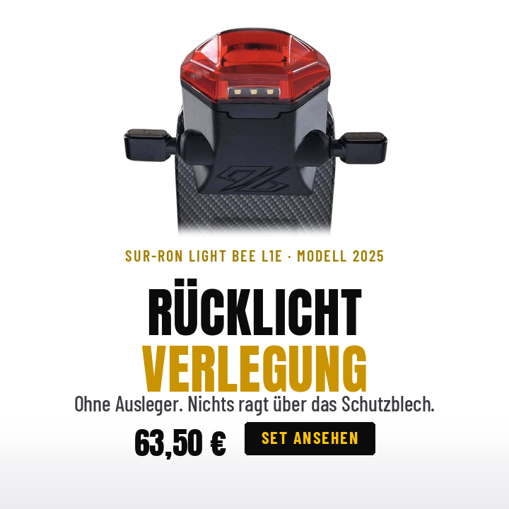 Rücklichtverlegung – Sur-Ron Light Bee L1E Modell 2025, 96 Power Parts