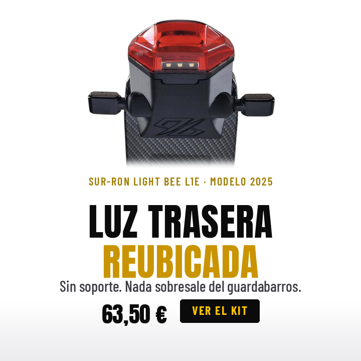 Reubicación de la luz trasera – Sur-Ron Light Bee L1E 2025, 96 Power Parts