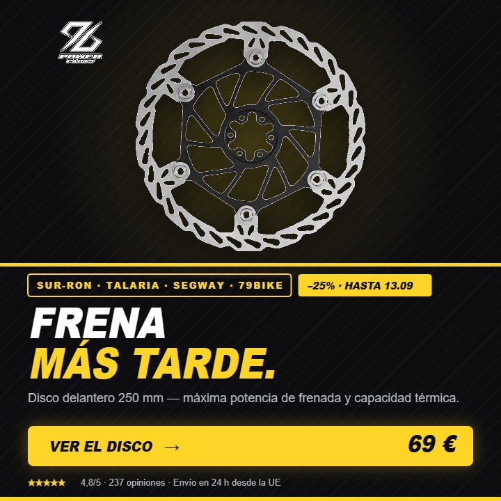 Hamulce 250 mm -25% (30.08-13.09.2026) ES