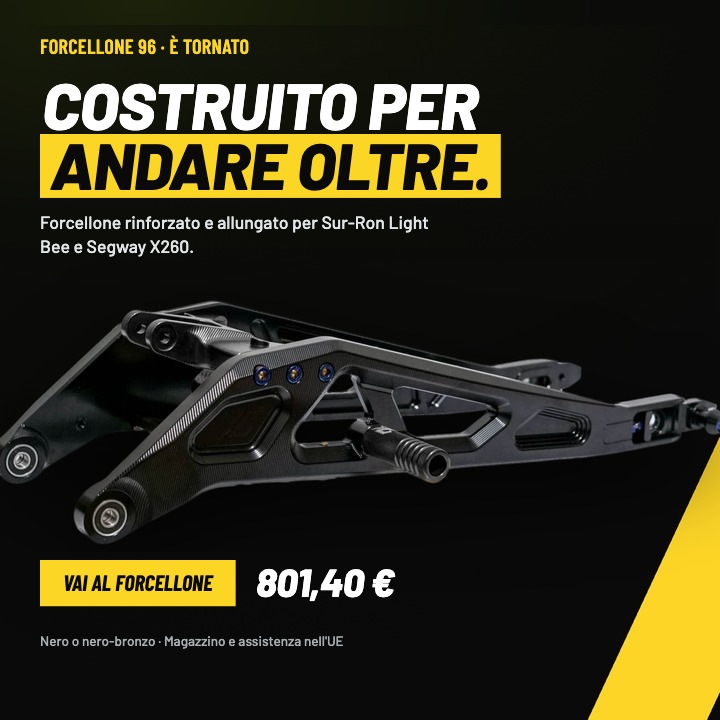 Forcellone 96 rinforzato per Sur-Ron Light Bee e Segway X260, 96 Power Parts