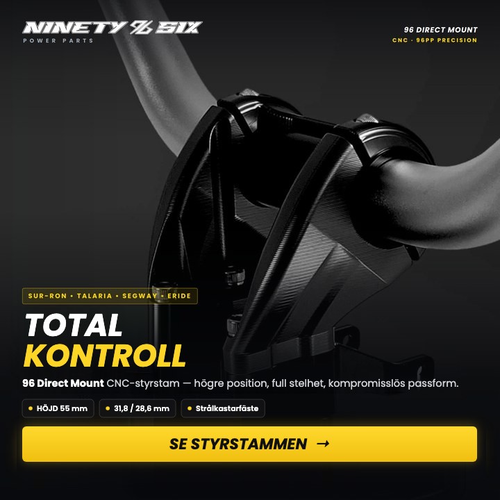 96 Direct Mount-styrstam – total kontroll