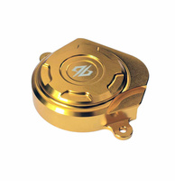 96 engine drive belt cover, full, CNC, gold, ERIDE PRO SS