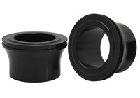 Front wheel spacers, set 2 pcs. black aluminum