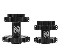 Set of reinforced hubs 96 (36H) for Talaria MX5, CNC, black