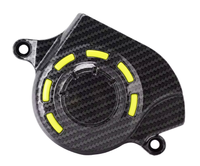 Tapa de la transmisión por correa del motor, maciza, Imitación carbono. Sur-Ron Light Bee/Segway X260