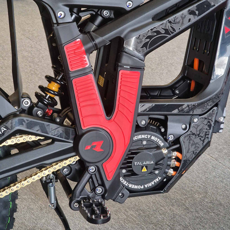 Protections de Cadre Bi-Matière Super Grip – Talaria Sting MX4 / MX5, couleur rouge