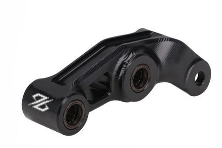 96 CNC verstärkter Umlenkhebel der Hinterradfederung, Aluminium 7075, schwarz — Sur-Ron Light Bee / Segway X260