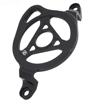 96 Open engine drive belt cover, CNC, black. Sur-Ron Light Bee/Segway X260