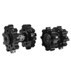 Reinforced 96 hub set (36H), CNC 7075 aluminium, black – Talaria MX5