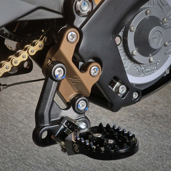 Kit de descenso de estriberas para 79Bike Falcon Pro / GT (-25 mm, aluminio 6061), marrón
