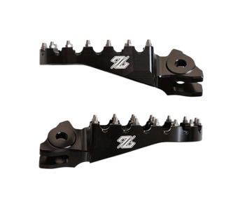 96 CNC aluminum footrests, black. Talaria Sting MX3 / MX4