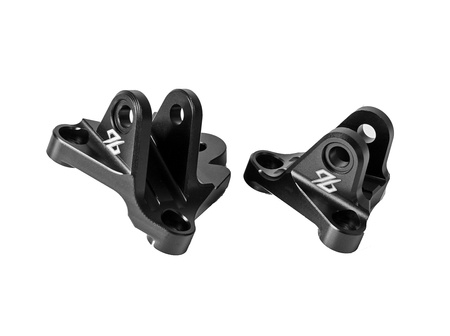 Soporte de estriberas reforzado 96 CNC, aluminio 7075, negro — Sur-Ron Ultra Bee