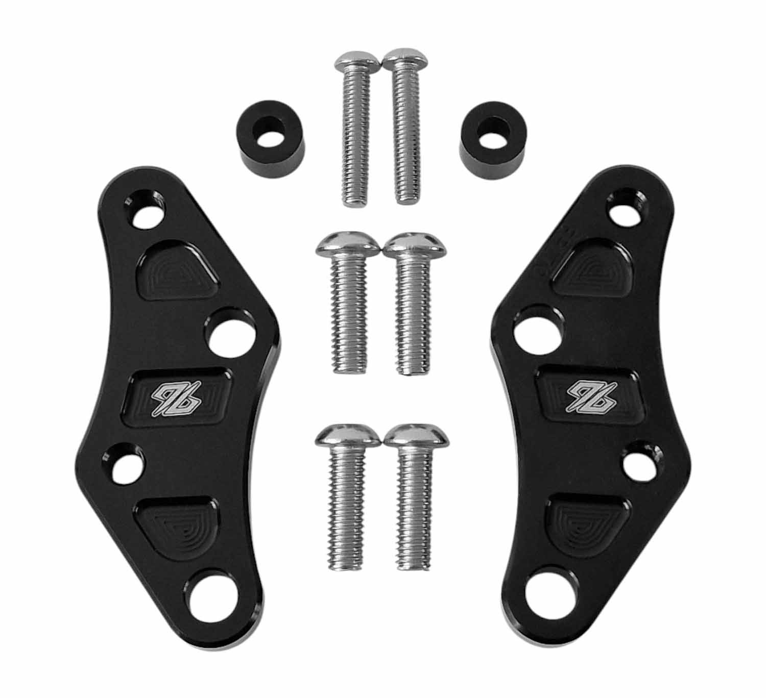 Zestaw obniżający podnóżki 96 CNC −25 mm, czarny