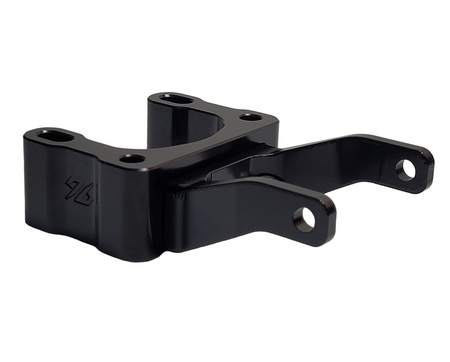 Direct Mount Stem Riser. 25 mm. With integrated lamp holder, black. Sur-Ron Light Bee/Talaria Sting/Segway X260