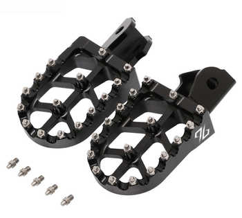 96 CNC aluminum footrests, black. Sur-Ron Light Bee/Talaria Sting/Segway X260