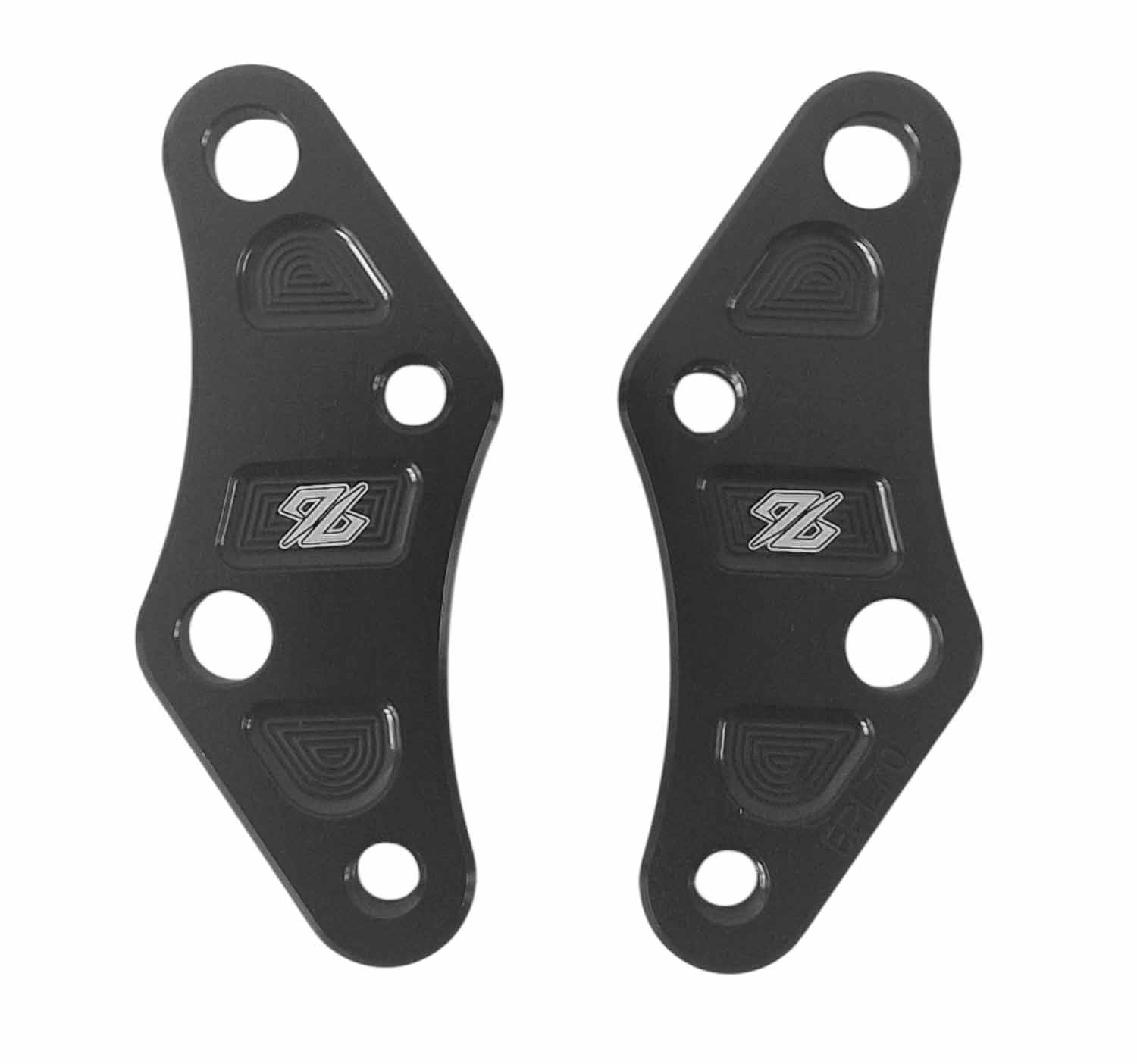 Zestaw obniżający podnóżki 96 CNC −25 mm, czarny 2