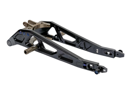 Verstärkte, verlängerte „96 Power Parts“-Schwinge für Sur-Ron LBX/L1e, Schwarz