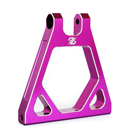 Reinforced rear suspension triangle 96, CNC aluminum, purple