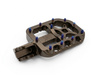 96 Power Parts wide footpegs, CNC aluminium, 68 × 90 mm, brown — Talaria MX5 / E-Ride Pro