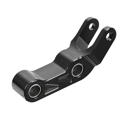 Biellette de suspension arrière renforcée 96 CNC, aluminium 7075, noir — Sur-Ron Light Bee / Segway X260, correction +35 mm