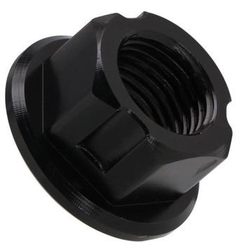 Black anodized rear axle nut. Sur-Ron Light Bee/Talaria Sting/Segway X260