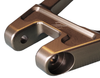 Reinforced rear suspension triangle 96, CNC aluminum, brown, Sur-Ron Lbx/l1e