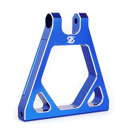 Reinforced rear suspension triangle 96, CNC aluminum, blue