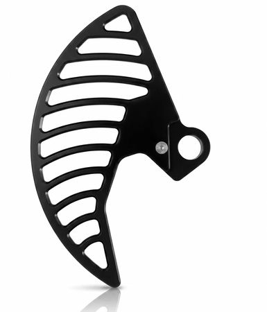 Voorremschijf-bescherming, zwart, CNC. Talaria Komodo
