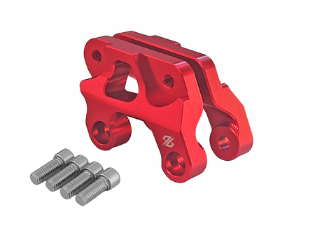 Fußrastentieferlegungssatz, CNC, Rot. Sur-Ron Light Bee/Segway X260