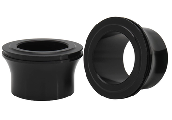 Front wheel spacers, set 2 pcs. black aluminum