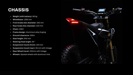 Altis Powersports Sigma L1E 16/19, 22 kW – road-legal electric motorcycle