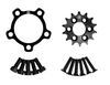 Kit de aumento de espacio para neumáticos traseros - 96 Power Parts Fat Tire kit, Sur-ron Light Bee