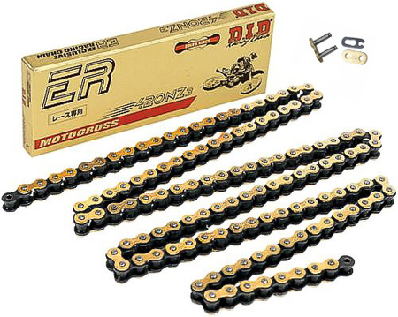 Gold chain D.I.D 420NZ3G&B (110 links) without O-rings (open, with click lock). Do "Sur-ron Light Bee"