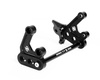 Reinforced footrest mount 96, set with spacer, CNC, black. Sur-Ron Light Bee//Segway X260