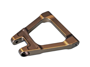 Reinforced rear suspension triangle 96, CNC aluminum, brown