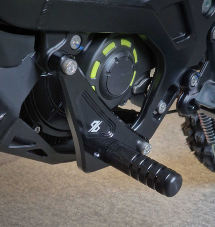 96 Repose-pieds en aluminium CNC, noir. Sur-Ron Light Bee/Talaria Sting/Segway X260