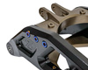Reinforced extended 96 Power Parts Swingarm for Sur-Ron LBX/L1e, Black/Brown