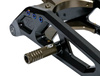 Reinforced extended 96 Power Parts Swingarm for Sur-Ron LBX/L1e, Black/Brown