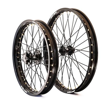 18/21 inch OFF-ROAD wheel set, black. Sur-Ron Light Bee/ERIDE PRO