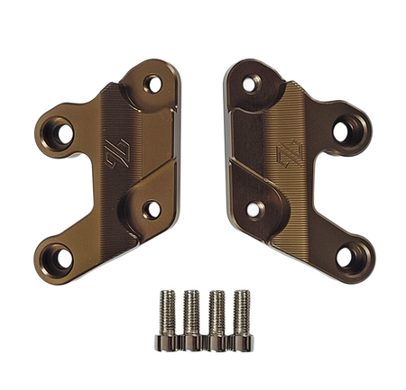 Peg Lowering Kit (Peg Drop), CNC, brown. Sur-Ron Light Bee/