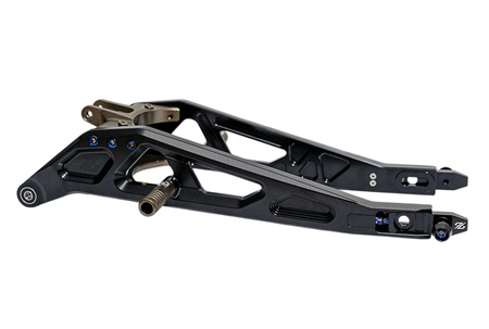 Zesílená prodloužená kyvná vidlice "96 Power Parts" pro Sur-Ron LBX/L1e, černo