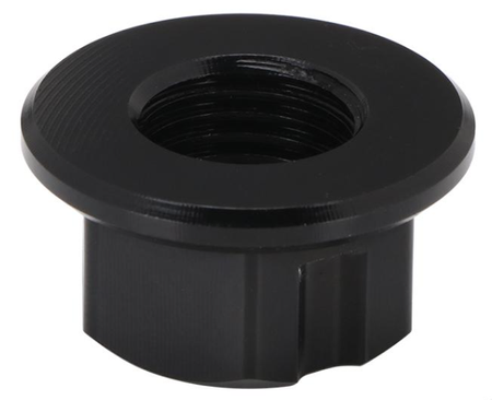 Zwart geanodiseerde achteras-moer. Sur-Ron Light Bee/Talaria Sting/Segway X260